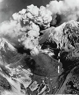 Mountain Prints: Hot Mountain - A huge flow of lava