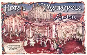 Nostalic Prints: Hotel Metropole London England
