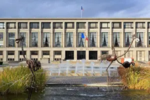 Normandy Prints: Hotel De Ville in City Hall, Le Havre, Normandy, France