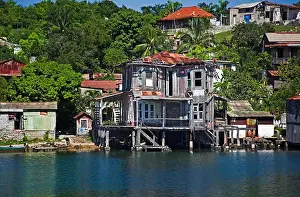 Home Prints: House on the shore of Cayo Granma, Santiago Bay, Santiago de Cuba, Cuba