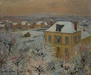 Land Scape Prints: House in Winter, by Gustave Loiseau