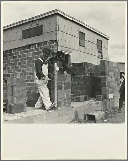 Houses under construction at the Greenhills project