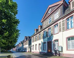 Deutschland Prints: houses in historic street Wilhelmstraße Dillenburg Westerwald Hessen, Hesse Germany