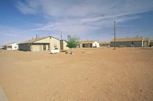 Indigenous Prints: Housing project on Navajo Indian Reservation in Shiprock, NM