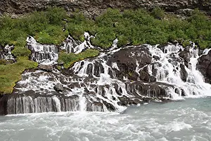 Cascade Prints: Hraunfossar Waterfall in Iceland
