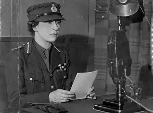 Monarchy Prints: H.R.H. Princess Royal broadcasting 26.6.40. October 21, 1940