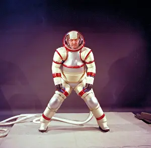 Space Suit Prints: Hubert Vykukal demonstrates mobility of the Hardsuit AX-3 Space Suit design