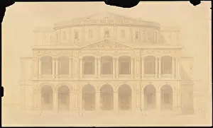 Ansicht Prints: Hübsch Heinrich (1795-1863), Theater in Karlsruhe (1851 ()): View