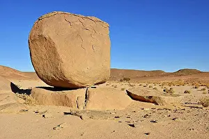 Dried Prints: Huge granite boulders in the Teffedest Mountains