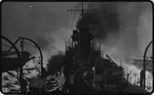 Nautical Prints: The hull of the first warship built for the Royal Australian Navy