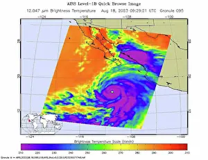 Aqua Prints: Hurricane Hilary Captured by NASA's AIRS