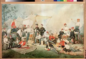 Wineglass Prints: Hussar's Carouse by Zichy, Mihaly (1827-1906) / Regional Art Gallery