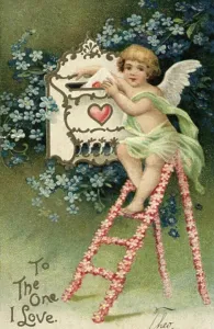 Angel Prints: To the One I Love Postcard Private Collection