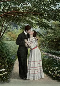 Eyes Prints: I Want a Little Loving Now & Then 1909 Postcard Private Collection