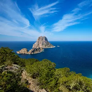 Cape Prints: Ibiza Es Vedra and Vedranell from Torre des Savinar Sant Josep in Balearic Islands