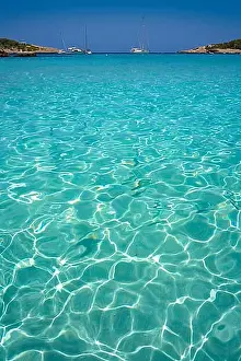 Shores Prints: Ibiza Portinatx Arenal Petit beach in Balearic Islands of Spain