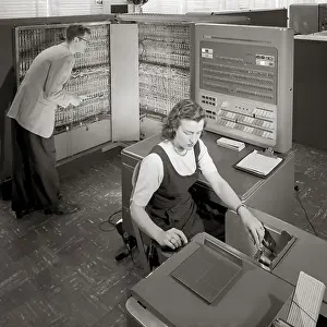 Mainframe Prints: IBM 704 Computer