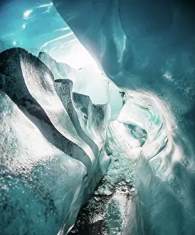 Caves Prints: Ice caves of Skaftafell national park