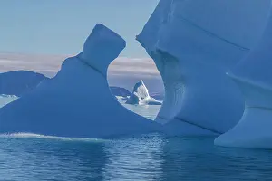 Seas Prints: Iceberg calved from glacier from the Greenland Icecap in De Dodes Fjord (Fjord of the Dead)