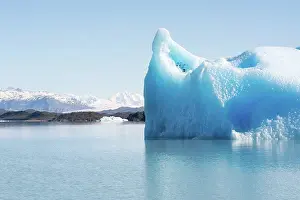 Glacier Prints: Iceberg floating in the Patagonia river