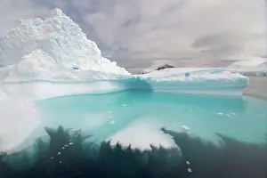 Global Warming Prints: Iceberg Above and Below Water