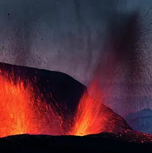 Lava Prints: Iceland, Fimmvorduhals, ridge between Eyjafjallajokull glacier