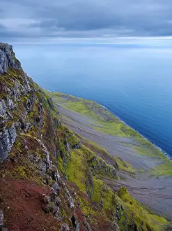 Danita Delimont Prints: Iceland. View from Bolafjall towards Denmark during autumn