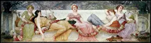 Graceful Prints: Idle Moments Josef Engelhart (1864-1941) Oil on canvas Christie's Images