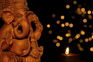Occasion Prints: idol of lord ganesha with sweets