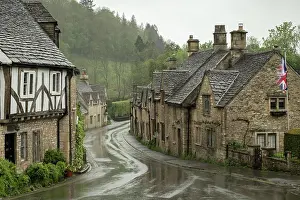Streets Prints: Idyllic Cotswolds village of Castle Combe, Wiltshire, England, United Kingdom, Europe