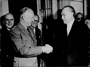 Suits Prints: Ike Discusses West Germany's Role - West German Chancellor Dr