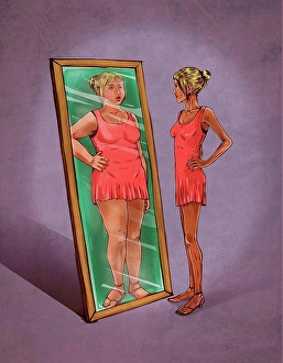 Mind Prints: Illustration of eating disorder