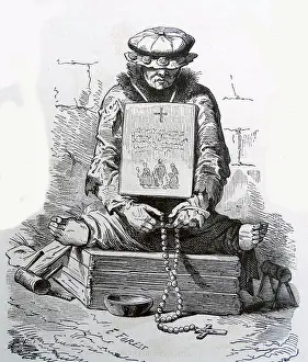Prayer Prints: Illustration of a French medieval leper