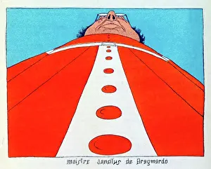 Giants Prints: Illustration from Gargantua, 1931, by François Rabelais. illustrations by Dubout