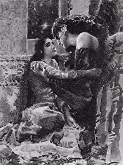 Symbolism Prints: Illustration for lermontovs poem 'the démon