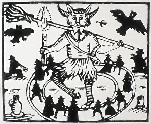 Folklore Prints: Illustration from Robin Goodfellow: His Mad Pranks and Merry Jests