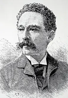 Accident Prints: Illustration showing Captain William Duncan Dale killed in a balloon accident at the Crystal Palace