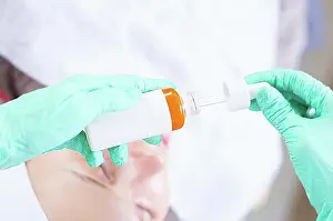 Doctors Prints: Image of bottles with medicines for facial skin care