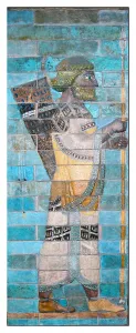 Tiles Prints: imortals from the Persian palace of Susa; Palace of darius, 500 BC; Iran
