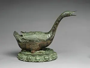 Sense Prints: Incense burner in the form of a goose early 15th century China This incense burner is an extremely rare example of an