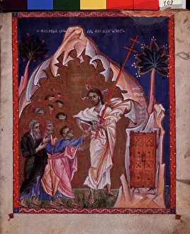 Doubt Prints: The Incredulity of Saint Thomas (Manuscript illumination from the Matenadaran Gospel)
