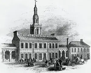 National Landmark Prints: Independence Hall, Philadelphia, Pennsylvania 1776 Artist Unknown