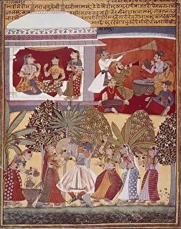 India Prints: INDIA. Calcutta. Krishna's dance