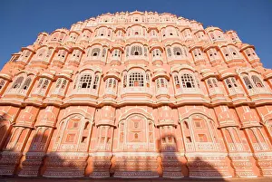 Pink Prints: India, Jaipur, Facade of Palace of Winds