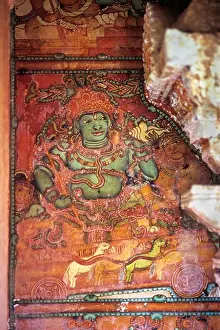 Human Representation Prints: India, Kerala, Thalassery, murals in Thodeekkalam Sree Siva Temple, 17th century