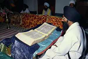 Communications Prints: India, Patna, Continuous Reading Of The Guru Granth Sahib Sikh Holy Book