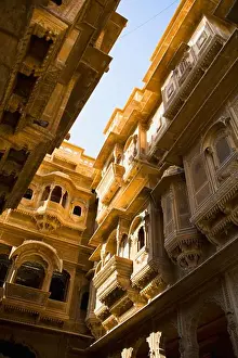 Ornate Prints: India, Rajasthan, Jaisalmer, Patwon Ki Haveli located inside Jaisalmer Fort