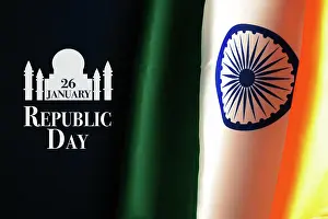 January Prints: India Republic Day Celebration on January 26, Indian national da