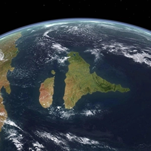 Space Art Prints: This is how the Indian subcontinent may have appeared 70 million years ago during the Late Cretaceous period