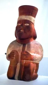 Peru Prints: Individuals with facial mutilation, from Peru. Dated 600 AD